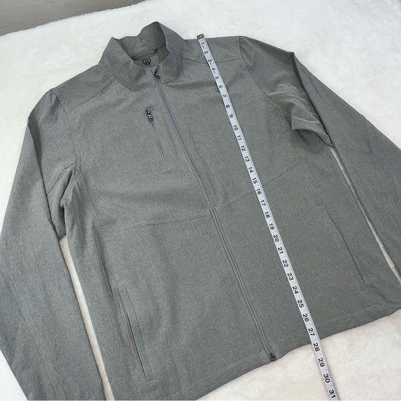 Graham Luxe Kash Heather Gray Jacket Ultimate Full Zip Performance Stretch Sz MD - Picture 8 of 10